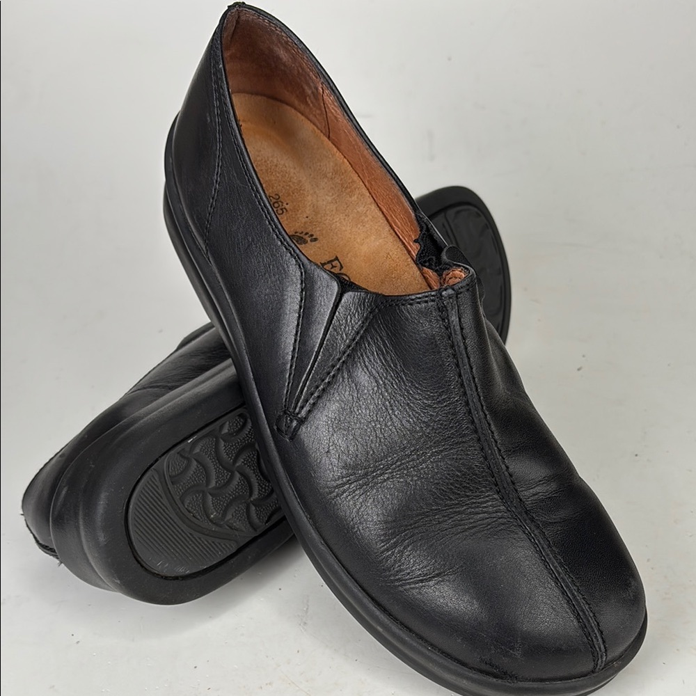 Birkenstock Footprints Cambria leather slip on black size 41 women’s 10-10.5